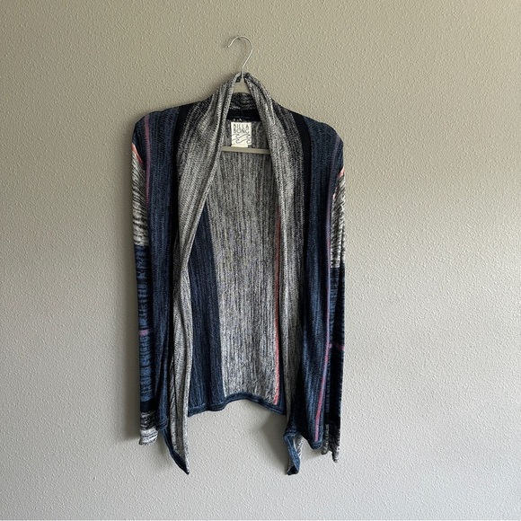 Billa Bong Multicolor Open-Front Cotton Blend Sweater Small - Picture 1 of 11